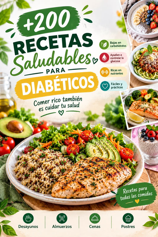 +200 RECETAS SALUDABLES PARA DIABETICOS